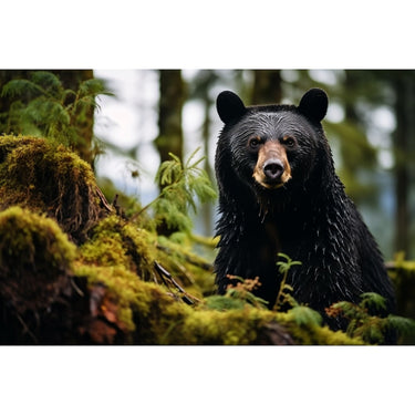 Black Bear Canvas Print